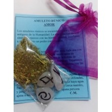 Amuleto rúnico amor, cuarzo rosa (Amuletos y talismanes)