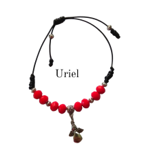 Pulsera Swarosvki, Arcangel/Angel Uriel, cordón (Amuletos y talismanes)