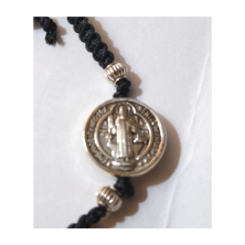 Pulsera medalla San Benito, ajustable (Amuletos y talismanes)