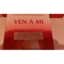 Incienso Ven amí, en varillas( para atraer a la persona amada) (Incienso nacional)