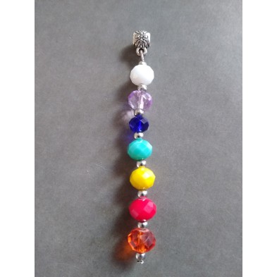 Colgante 7 Chacras ( cristal tallado) (Amuletos y talismanes)