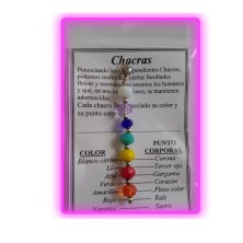 Colgante 7 Chacras ( cristal tallado) (Amuletos y talismanes)