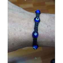 comprar Pulsera unisex, Ojo Turco cristal, con cordón ajustable  - 1