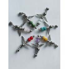 Colgante cristal, arcángel/ángel Samuel,  - 2