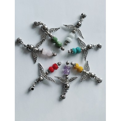 Colgante cristal, arcángel/ángel Samuel,  - 2