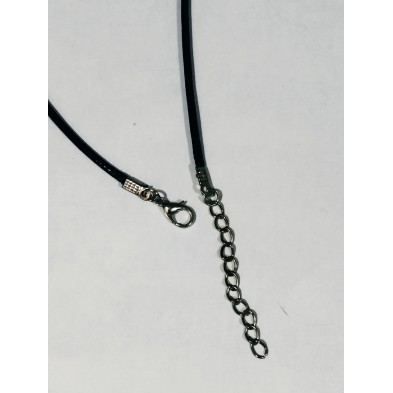 Cordón negro 45 cm largo