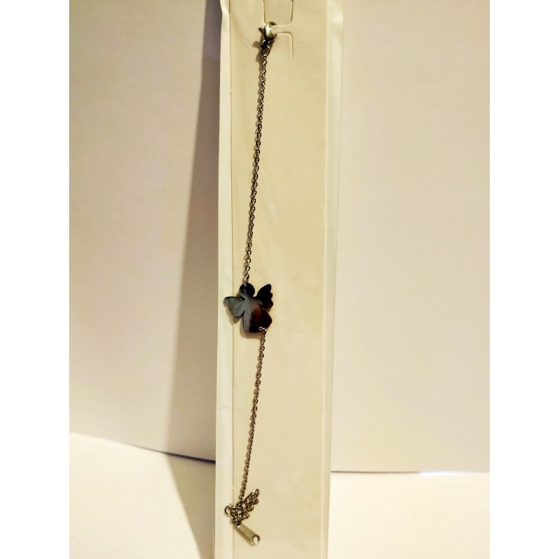 Pulsera económica Ángel, acero inoxidable