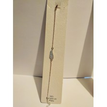 comprar Pulsera económica figura sol, bañada en plata 925