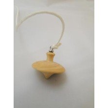 Péndulo  platillo ( madera de boj ) con cordón y anilla