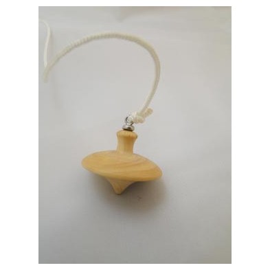 Péndulo platillo ( madera de boj ) con cordón y anilla (Péndulos)